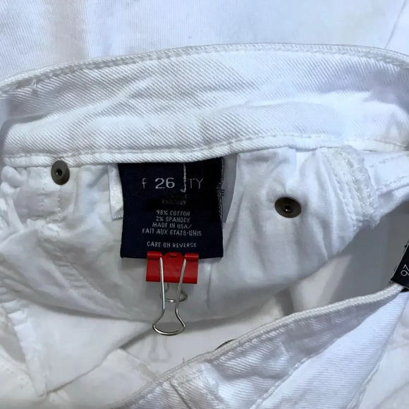 Fidelity Denim NWT White Jean Mini Skirt Women 26 - Picture 12 of 13